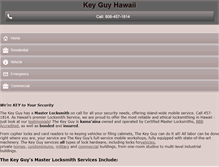 Tablet Screenshot of keyguyhawaii.com